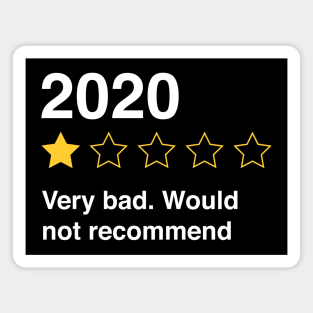 2020 One Star - Very Bad Would Not Recommend Funny Gift Idea Magnet